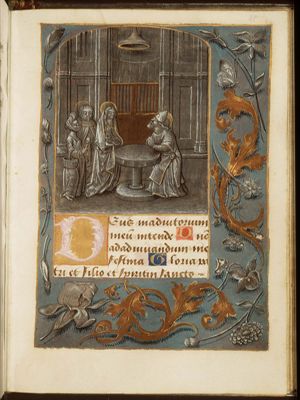 The presentation in the temple: Mary presents the Christ-child to Simeon