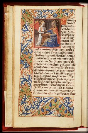 The Evangelist St. Matthew with his symbol the angel