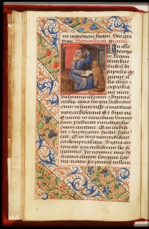 The Evangelist St. Mark with his symbol the lion