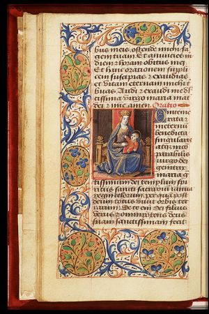 Madonna: Mary enthroned holding the Christ-child