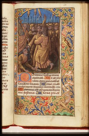 The arrest of Christ: the kiss of Judas; the ear of Malchus cut off by St. Peter