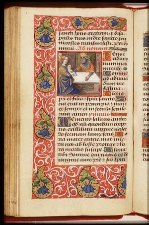The presentation in the temple: Mary presents the Christ-child to Simeon