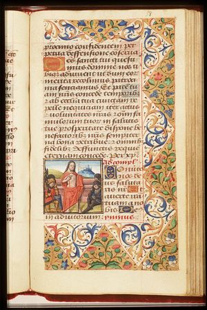 The Resurrection: Christ stands in front of the tomb, and sleeping soldiers
