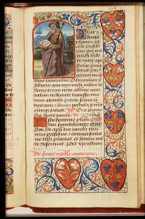 St. James the Great holding a book and a staff