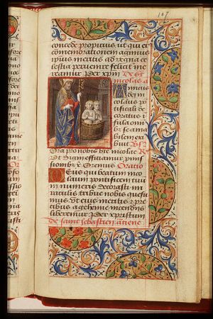 St. Nicholas, Bishop of Myra, with the three children in the tub