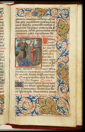 The death of St. Barbara