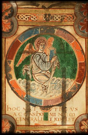 The symbol of the Evangelist St. Matthew: the angel