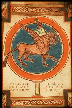The symbol of the Evangelist St. Mark: the lion