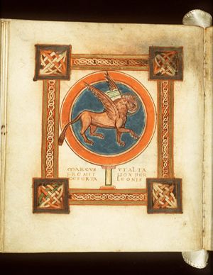 The symbol of the Evangelist St. Mark: the lion