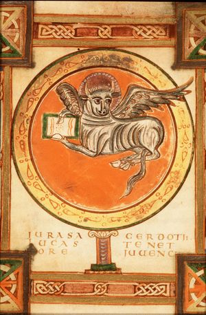 The symbol of the Evangelist St. Luke: the ox