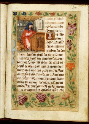 The Evangelist St. Luke with his symbol the ox