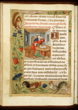 The Evangelist St. Mark with his symbol the lion