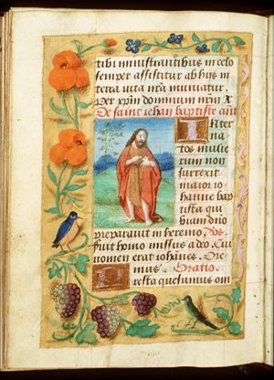St. John the Baptist holding the Lamb of God (Agnus Dei)