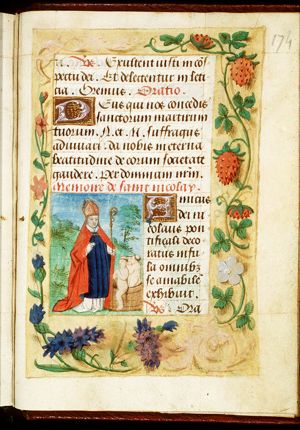 St. Nicholas, Bishop of Myra, and the three children in the tub