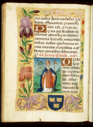 St. Claudius, Bishop of Besançon, holding a cross-staff