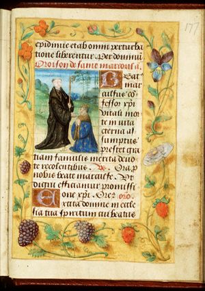 St. Marculf of Nanteuil curing a French king of scrofula