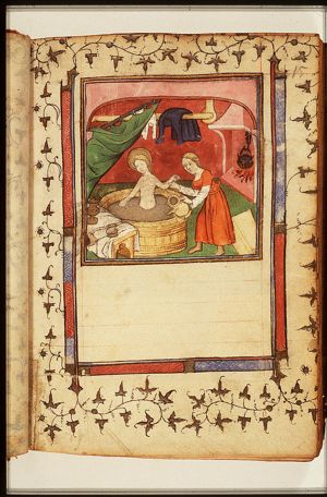 Mary in bath