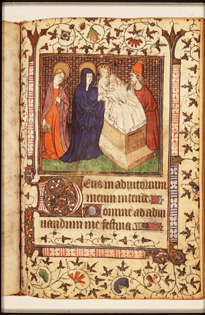 The presentation in the temple: Mary presents the Christ-child to Simeon