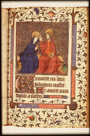The coronation of Mary by God