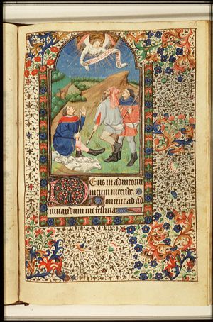 Annunciation of Christ's birth to the shepherds