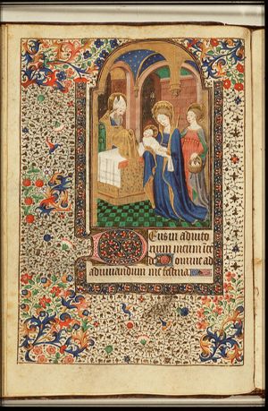 The presentation in the temple: Mary presents the Christ-child to Simeon