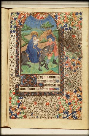 The Flight into Egypt: Mary, St. Joseph and the Christ-child on their way