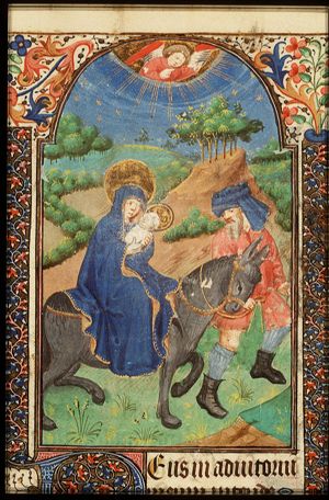 The Flight into Egypt: Mary, St. Joseph and the Christ-child on their way