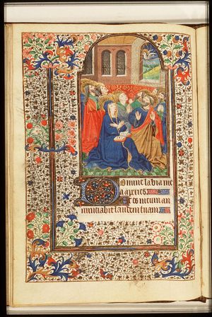 Pentecost: the Holy Spirit descends upon Mary and the apostles