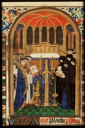 A funeral service in a church