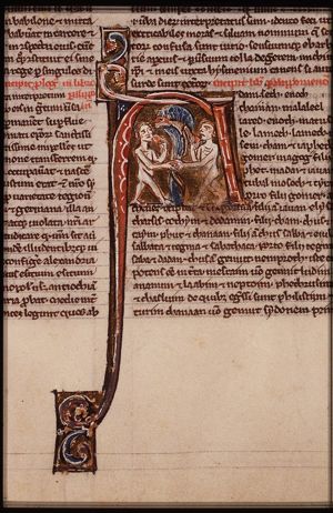 The fall of man: Adam and Eve eat from the Tree of Knowledge of Good and Evil