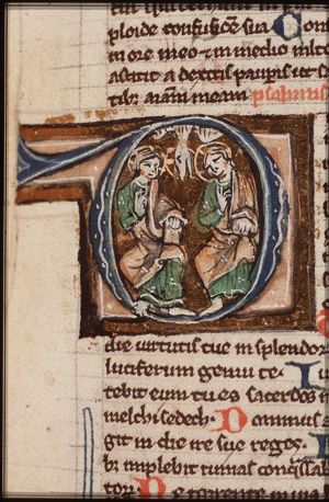 The Trinity: God the Father, Christ and the Holy Spirit as a dove