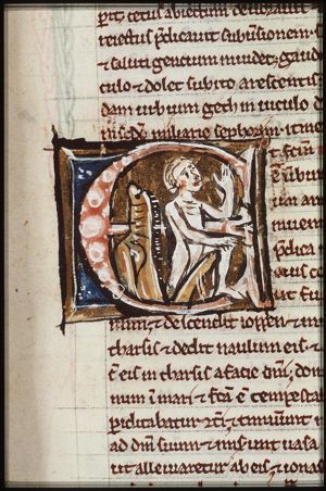 Jonah is cast up by the great fish