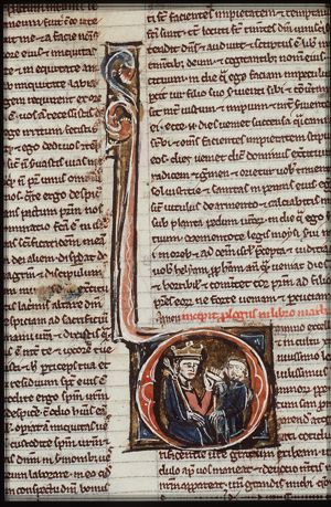 Louis II, Emperor of the East Frankish Empire, and Hrabanus Maurus