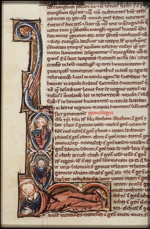 The Tree of Jesse: genealogical tree sprouting from Jesse's loins