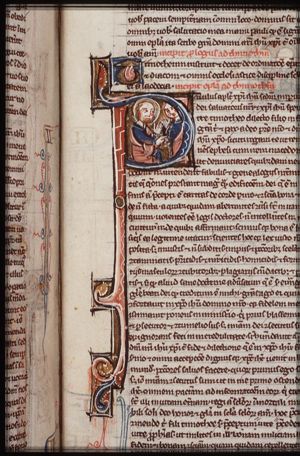 St. Paul speaking to St. Timothy of Ephesus