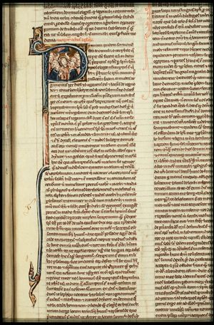 The Ascension: Christ ascends into heaven above Mary and the apostles