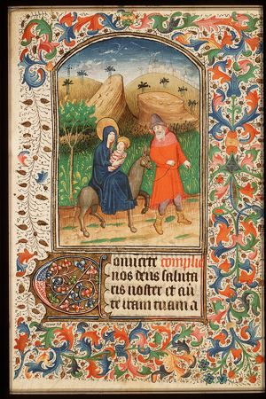 The Flight into Egypt: Mary, St. Joseph and the Christ-child on their way