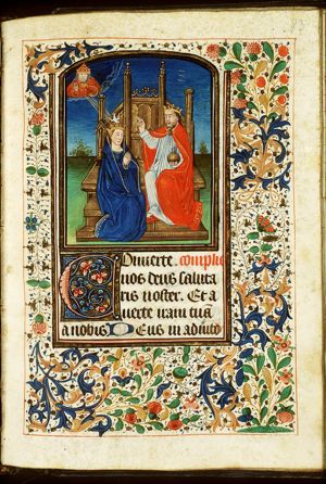 The coronation of Mary by God the Father, Christ and the Holy Spirit