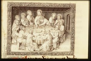The Last Supper: Christ and the apostles at table