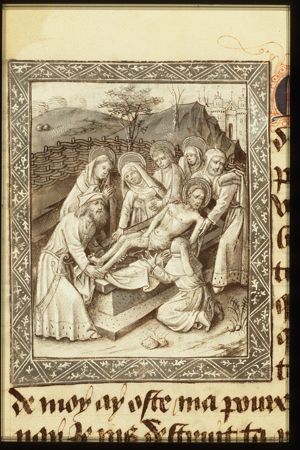 The entombment of Christ
