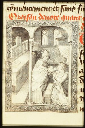Philip the Good, Duke of Burgundy, going to communion