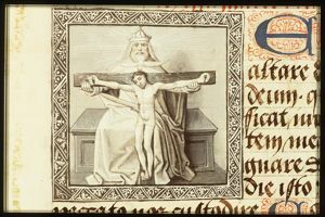 The Trinity: God the Father holding the crucifix (Mercy-Seat)