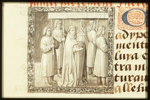 A procession with the Holy Sacrament