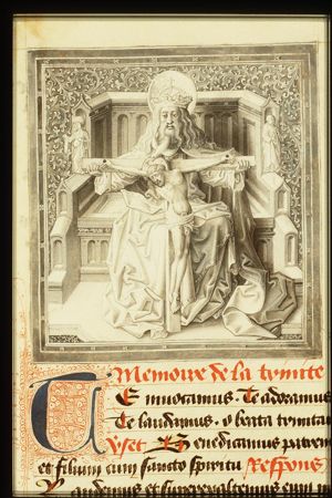 The Trinity: God the Father holding the crucifix (Mercy-Seat)