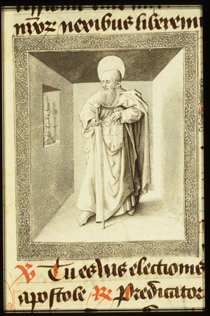 St. Paul holding a sword and a book