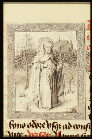 The Evangelist St. Matthew holding a spear