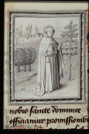 St. Dominic of Calerueja holding a book