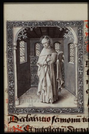 St. Thomas Aquinas holding a book