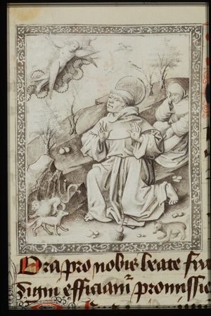 St. Francis of Assisi receives the stigmata
