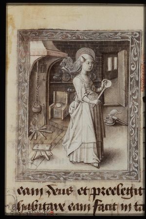 St. Martha of Bethany holding a spoon